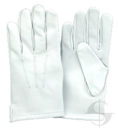 Rękawiczki białe skórzane - letnie
