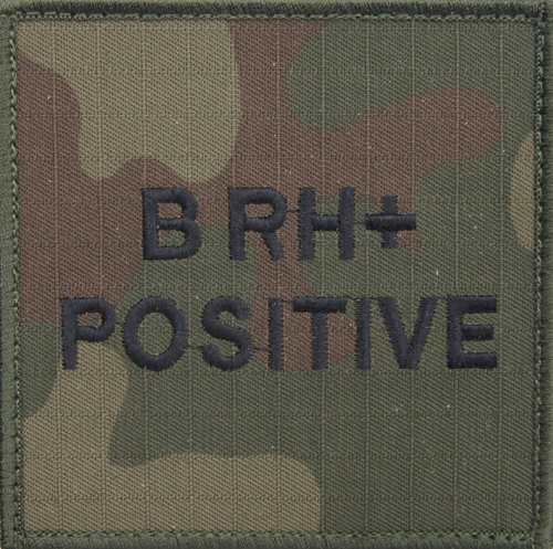 Emblemat - grupa krwi B Rh+ (wz.2010)