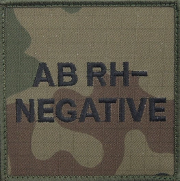 Emblemat - grupa krwi AB Rh- (wz.2010)