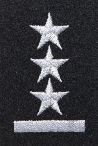 Stopień na beret WP (czarny / h) - porucznik