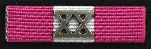 Baretka - Srebrny Medal za Długoletnią Służbę