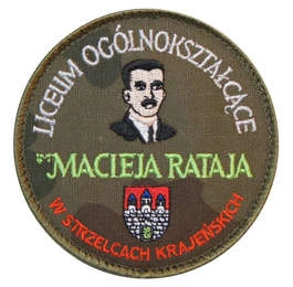 Emblemat polowy: LO im. Macieja Rataja w Strzelcach Krajeńskich