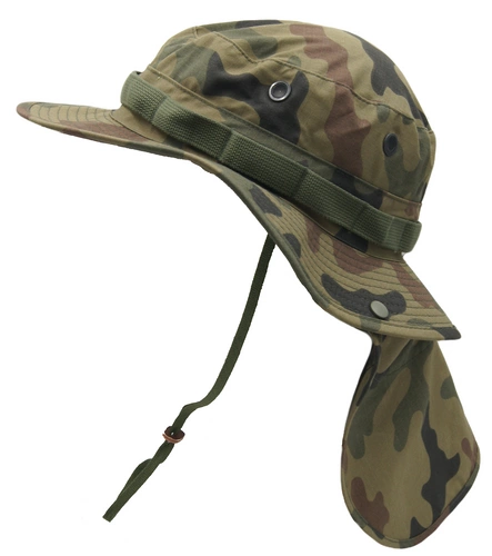 Kapelusz Boonie Hat z osłoną - PolyCotton Ripstop - Pantera Leśna