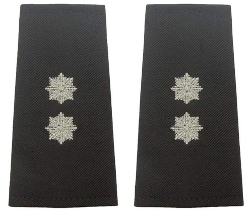 Pagony (pochewki) czarne Policji - podkomisarz