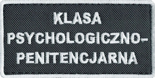 Emblemat szkolny "KLASA PSYCHOLOGICZNO - PENITENCJALNA"