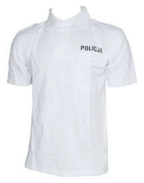 Koszulka polo biała Policji