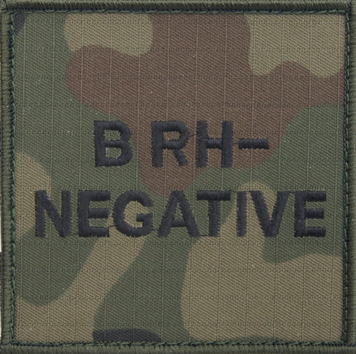 Emblemat - grupa krwi B Rh- (wz.2010)