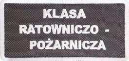 Emblemat szkolny "KLASA RATOWNICZO - POŻARNICZA"