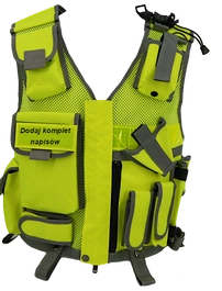 Kamizelka taktyczna, fluorescencyjna - bez napisów