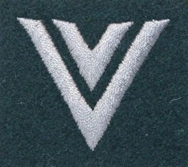 Stopień na beret WP (zielony / h) - starszy sierżant