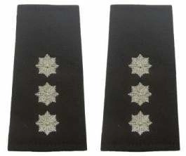 Pagony (pochewki) czarne Policji - komisarz