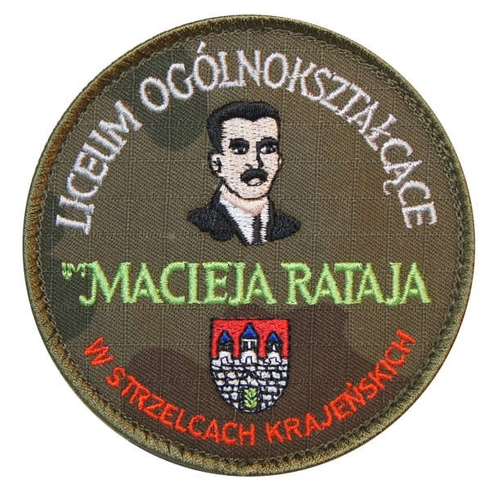 Emblemat polowy: LO im. Macieja Rataja w Strzelcach Krajeńskich