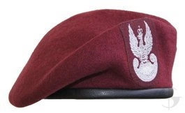 Beret WP (tłoczony) - bordowy