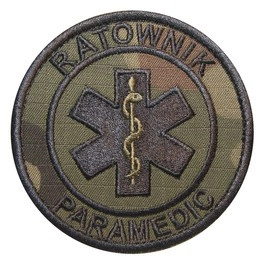 Emblemat Ratownik Paramedic - polowy