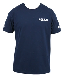 T-shirt granatowy Policji