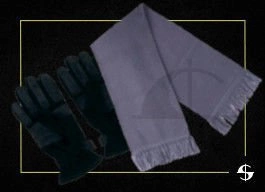ZESTAW: rękawiczki zimowe - wzór 615/MON i szalik stalowy