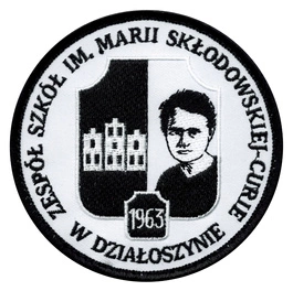 Emblemat szkolny  Zespół Szkół im. Marii Skłodowskiej-Curie w Działoszynie