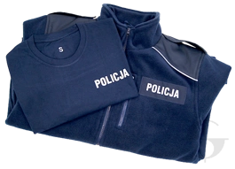 ZESTAW: T-shirt i bluza polarowa Policji