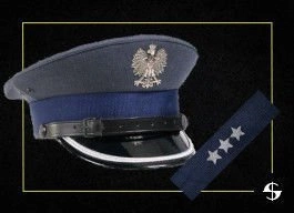 ZESTAW: czapka garnizonowa Służby Więziennej - oficer młodszy z otokiem