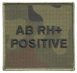 Emblemat - grupa krwi AB Rh+ (wz.2010)