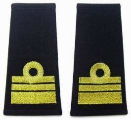 Pagony (pochewki) wyjściowe Marynarki Wojennej - komandor porucznik
