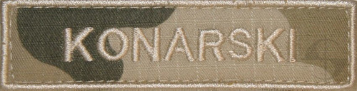 Identyfikator imienny na mundur polowy pustynny