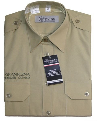 Koszula khaki Straży Granicznej "POLISH BORDER GUARD" - krótki rękaw