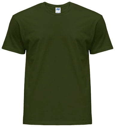 T-shirt w kolorze jednolitym - forest green